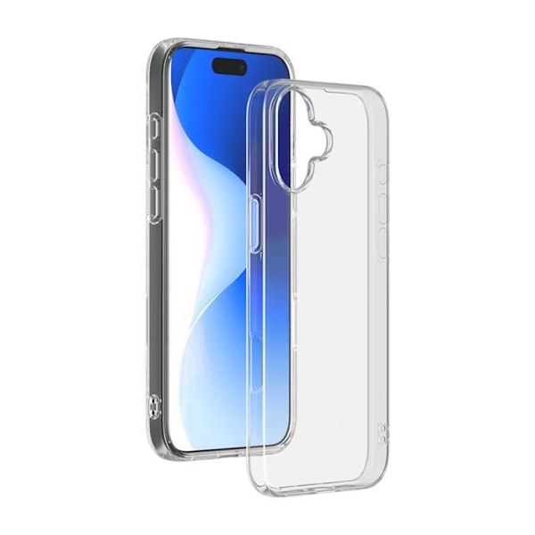 iPhone 16 kuori - BIGBEN - SiliSoft - Läpinäkyvä - Pehmeä - Valon kestävä Transparent