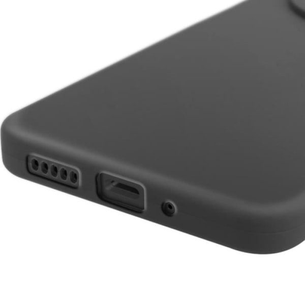 Silikonskal för Xiaomi Redmi 14C Matt Kamera Block Skyddad Svart Svart