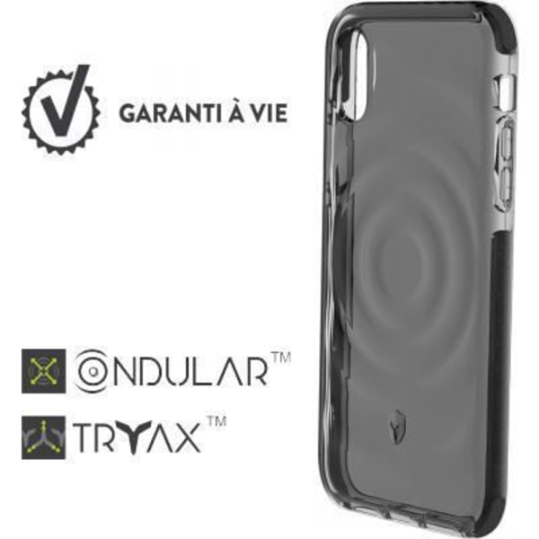 Cover - Force Case - Urban - iPhone X - Faldmodstand 2m - Halvstiv - Mørkegrå Mörkgrå