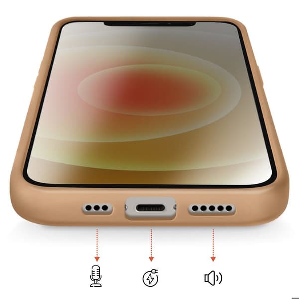 Cover til iPhone 12 / 12 Pro MagSafe Bimateriale Hårdt Bag i Brun brun