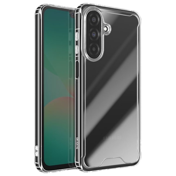 Coque för Samsung Galaxy A26 Förstärkta Hörn Högre Kanter Transparent Vit