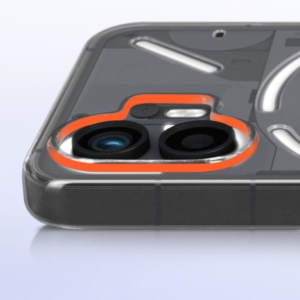 Fodral för Nothing Phone 2 - IMAK - UX-5 - Mjukt silikon - Tunt och lätt - Transparent Vit