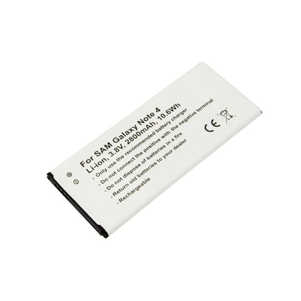 Batteri Li-ion 3.8V 2800mAh kompatibel med Samsung Galaxy Note 4 med NFC