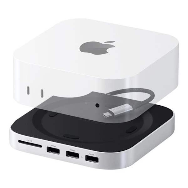 Mac Mini 2024:n kotiasema USB C -hubilla ja SSD-tallennuksella Satechi