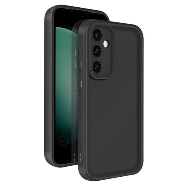 Coque til Samsung Galaxy S23 FE Soft Touch Hævede Kanter Sort Svart