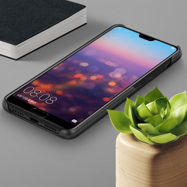Coque - Huawei - P20 - Hård - Soft touch - Magnetiskt fästsystem svart