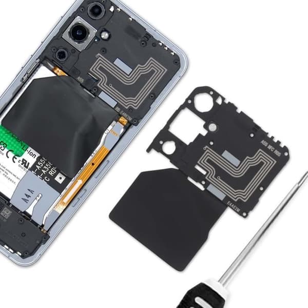 Reservedel Original NFC Antenne til Samsung Galaxy A55 Service Pack Samsung Sort