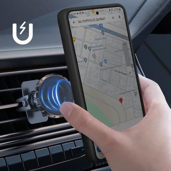 Coque til Xiaomi 14T - Stødabsorberende - Metalring - Videostander - Sort - Hård Svart