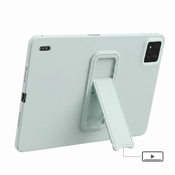 Cover til Xiaomi Pad 7 / Pad 7 Pro Bimateriale med Forstærkede Hjørner og Mintgrøn Støtte Mintgrön