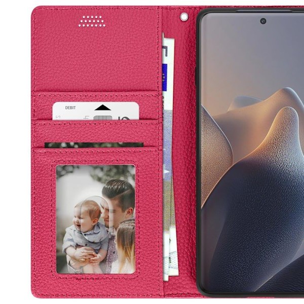 Motorola Edge 60 Fusion Fickfodral med Magnetflik Fuchsia Rosa