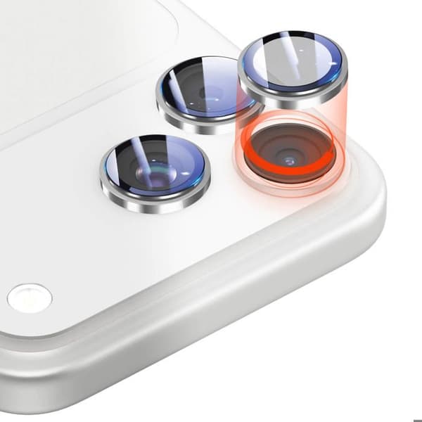 Beskyttelseskamera til iPhone 18 Pro / iPhone 18 Pro Max i hærdet glas sølv Grå