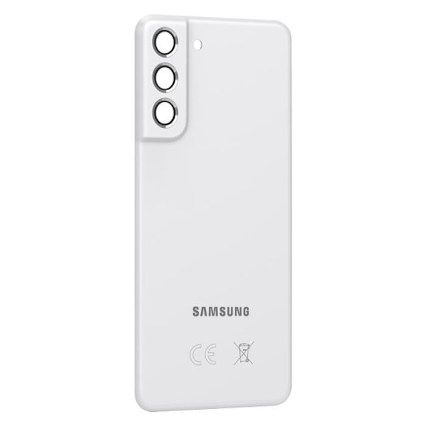 Udskiftningsglas bagpå til Samsung Galaxy S21 FE Hvid Vit