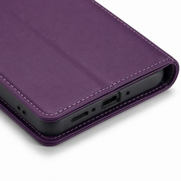 Plånboksfodral för Galaxy A17 med RFID-skydd och videostöd i lila Violett
