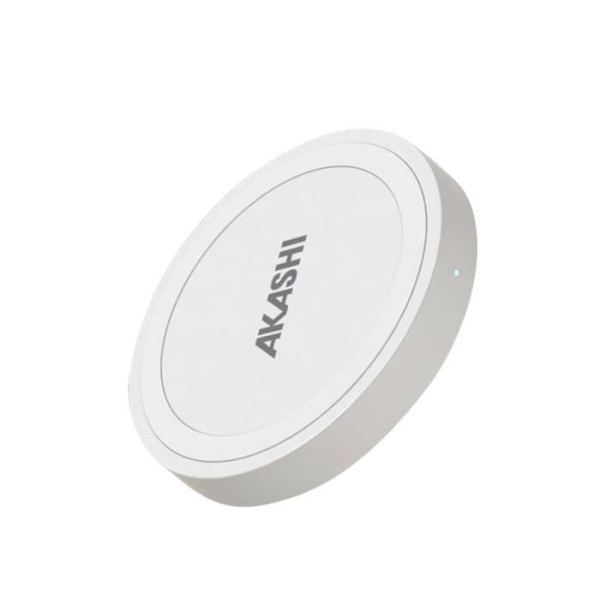 Langaton Qi-laturi 10W Teho Nopea Lataus Kompakti Design Akashi Valkoinen