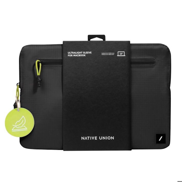 Vetoketjullinen kotelo MacBook Pro 13'' / Air 13'' Vettä hylkivä Kierrätetty NATIVE UNION Musta Svart
