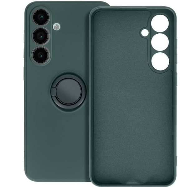 Coque för Samsung Galaxy S24 FE Ring Stöd Silikon Flexibel Grön Grön