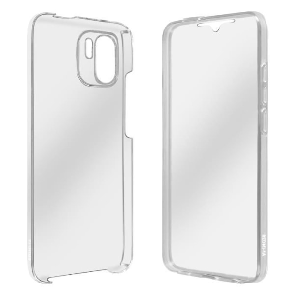 Xiaomi Redmi A1 Full Body Hard Back og Blødt Transparent Cover foran