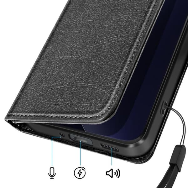 Xiaomi Redmi Note 15 Pro Plus 5G Chesterfield Standetui Sort Svart