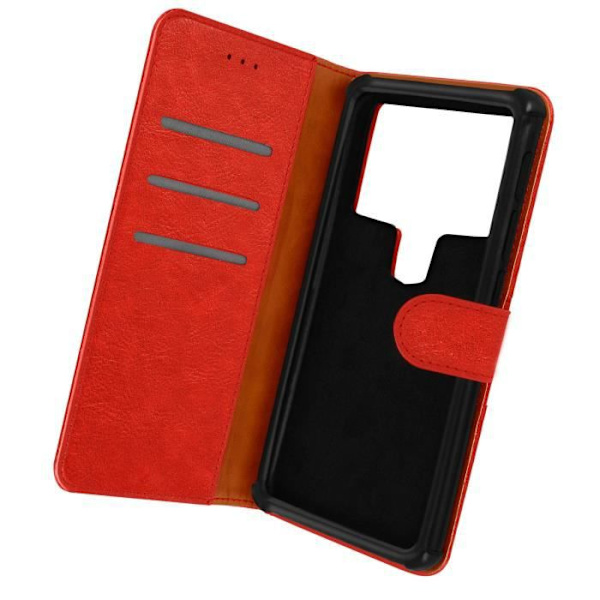Universal smartphone-etui 5,5 til 6 tommer - AVIZAR - Rød - Kortholder Video Support Röd