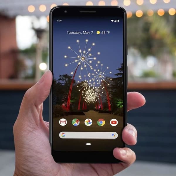 Google Pixel 3A LCD-näyttö, jossa on alkuperäinen kosketusmustana - GOOGLE - 5,5 tuumaa - Android Svart