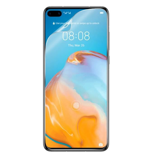 Skärmskydd - AVIZAR - Huawei P40 - Flexibelt latex - Stötresistent - Transparent vit