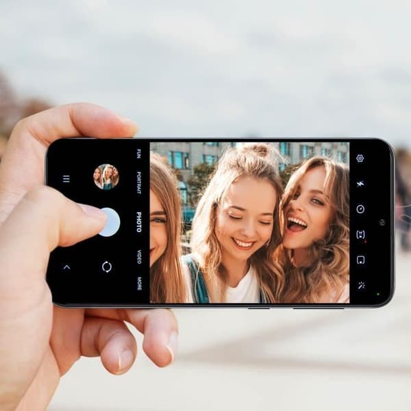 Samsung A53 5G främre kamera - främre utbyteslins - Svart - 6 g
