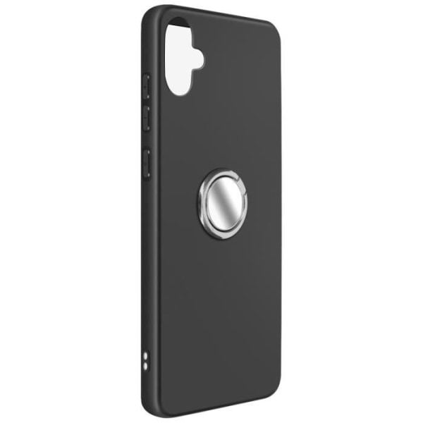 Coque - AVIZAR - Samsung Galaxy A05 - Sort blød silikone - Krom ring - Robust og elegant Grå