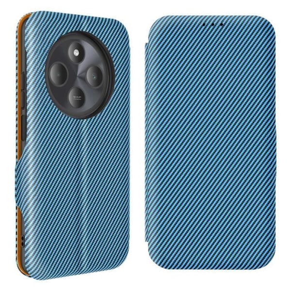 Kolfodral för Xiaomi Redmi 14C med RFID-skydd och kortfack Blå Blå