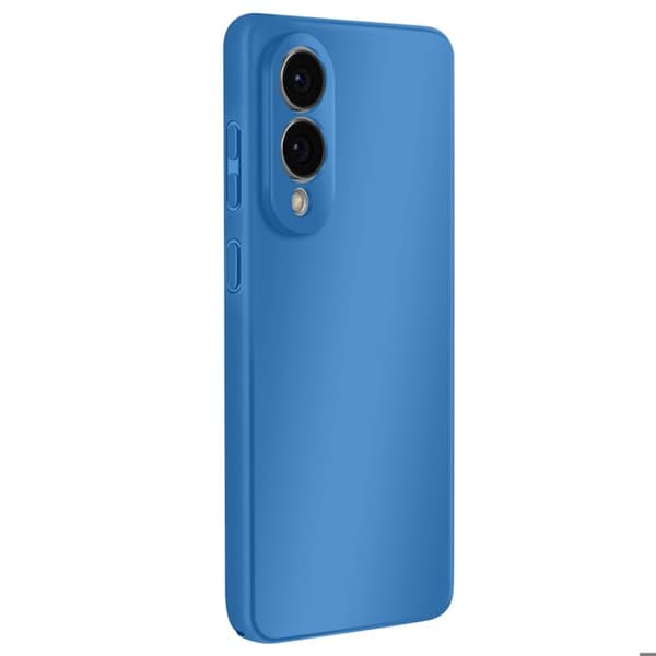 Coque - AVIZAR - Galaxy S25 Edge - Semi-Hårdført Silikone - Blød-Touch - Blå Blå
