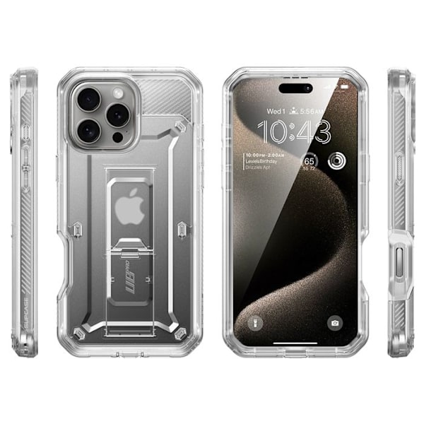 Coque til iPhone 16 Pro Max - Supcase Unicorn Beetle Pro - Transparent transparent