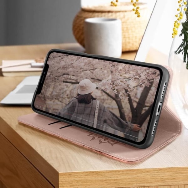 Hus - Mandala - iPhone 11 - Roséguld - Heltäckande skydd - Videostöd Rose guld