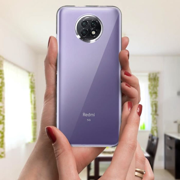 Coque - Xiaomi - Redmi Note 9T - Hårt Bakskydd - Mjuk Framsida - Vit Vit