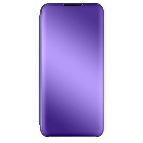 Hölster för Samsung Galaxy A03S - AVIZAR - Transparent klaff Design Spegel - Lila Lila