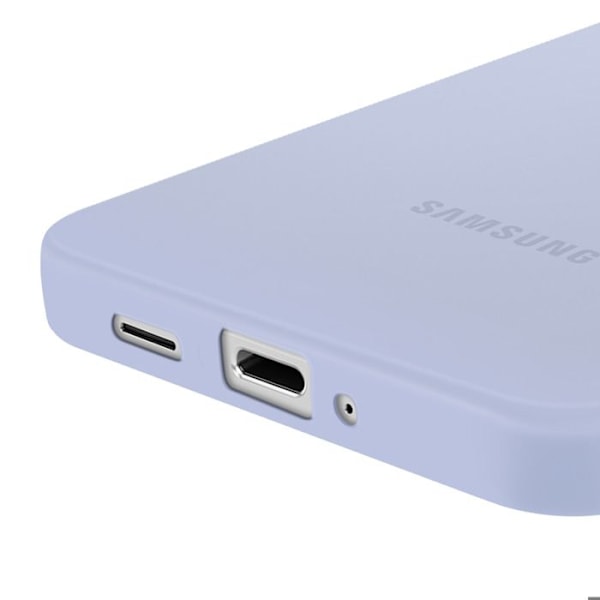 Coque til Samsung S25 Edge Silikone Fleksibel Soft Touch Original Samsung Lys Blå