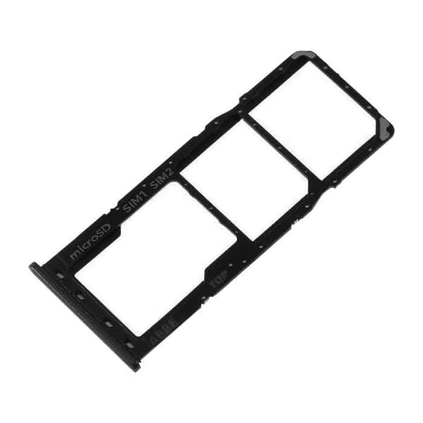 Samsung Galaxy A13 4G Erstatnings SIM-kortbakke - Sort - Dual Nano SIM + Micro-SD Svart