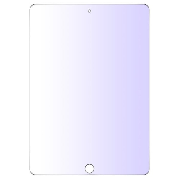Glas iPad 2018, 2017 9.7 och iPad Air Anti-Blue ljus fasad transparent Vit