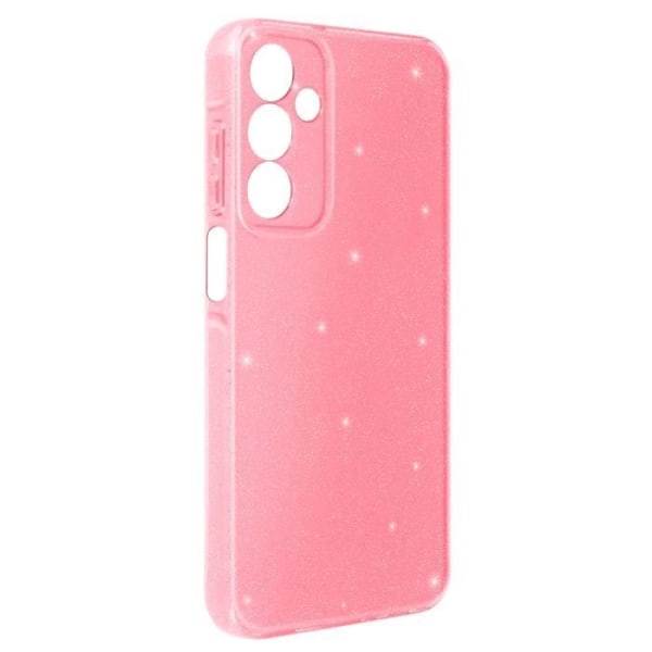 Suojakuori Samsung A25 5G Silicone Glitter Design -suojatulle kameralle Pink Rosa