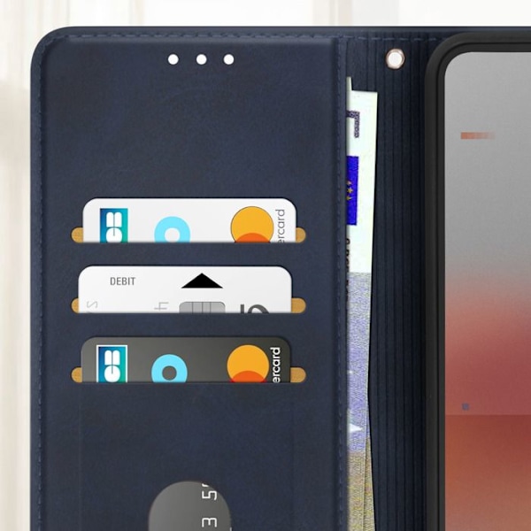 Etui til Nothing Phone 3a Pro Klap Støtte Pung Blå Nat Blå