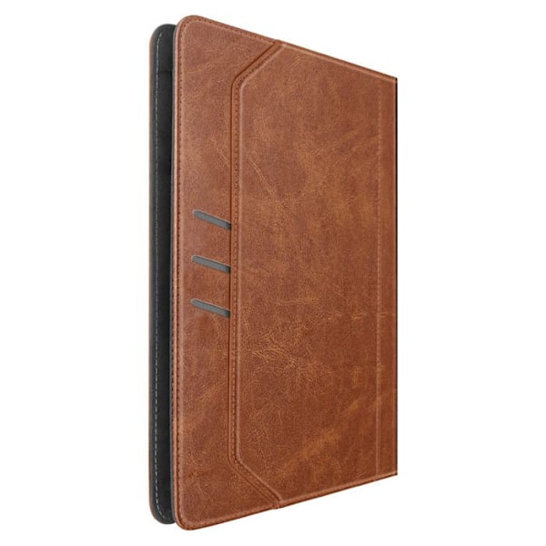 Retro Tablet Case 10 inches Adjustable Stand and Dark Brown Card Holder