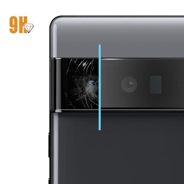 Suojakalvo - AVIZAR - Google Pixel 6 Pro - 9H karkaistu lasi - Sormenjälkiä estävä - Läpinäkyvä Transparent
