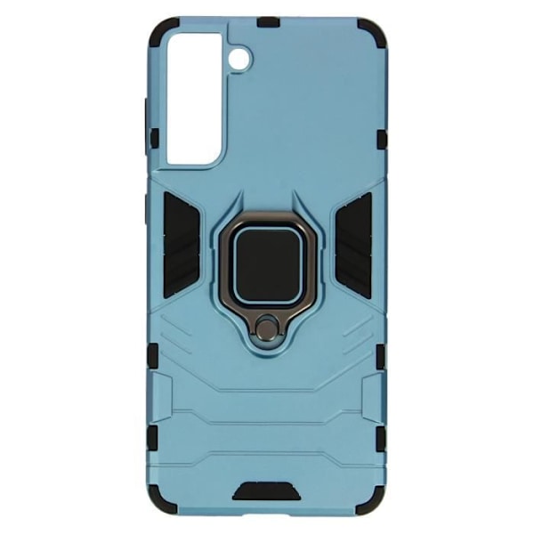 Coque - AVIZAR - Galaxy S21 Plus - Stötabsorberande - Metallring - Hård Polykarbonat Blå