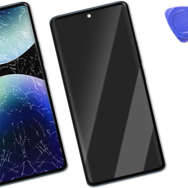 LCD-skärm - XIAOMI - Redmi Note 14 Pro - Touchglas - Förmonterad på chassi - Blå Blå
