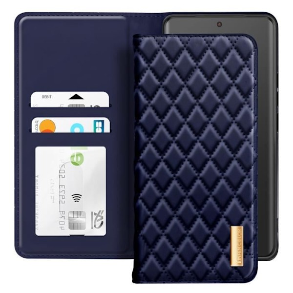 Xiaomi Redmi Note 14 Pro ja 14 Pro Plus Sininen Yö Lompakko Kuori Blå