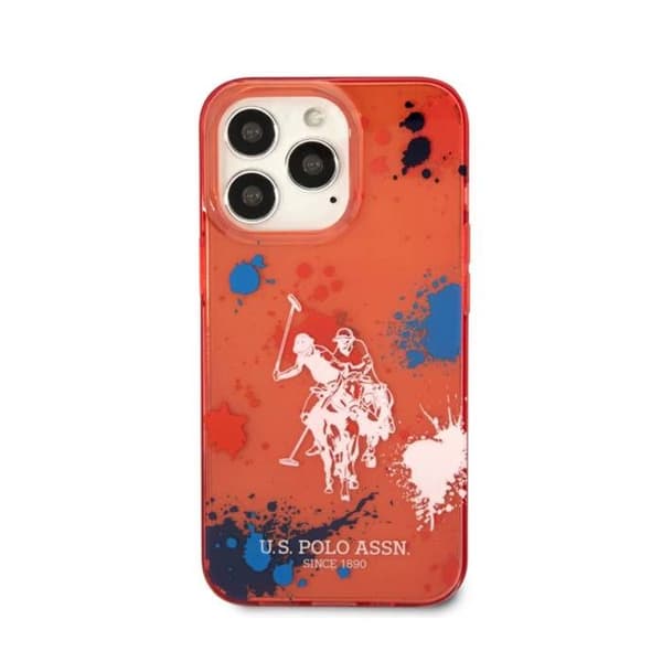 Coque för iPhone 14 Pro Max U.S Polo - Röd Rød