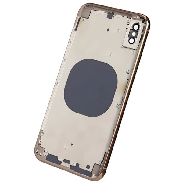 iPhone XS Max chassi med guld ersättande bakglas - AVIZAR - Modell - Gul - Vikt: 0 g. Gul