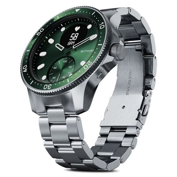Hybrid sundhedsur - Withings - Scanwatch Horizon - 43mm - EKG - SpO2 - Vandtæt 100m