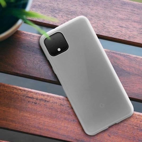 Coque - ADVARSEL - Google Pixel 4 - Silikone Gel Fleksibel - Ultra Fin - Beskyttelse mod Stød og Ridser Vit