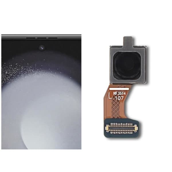 Frontkamera - SAMSUNG - Galaxy Z Flip 5 - 10MP - Original - Erstatning Svart