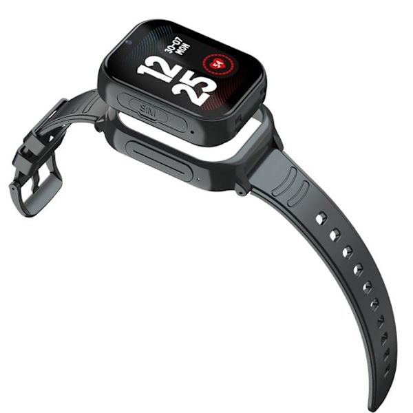 Børneur med SIM WiFi og Bluetooth SOS knap GPS Video Call Forever Black Svart