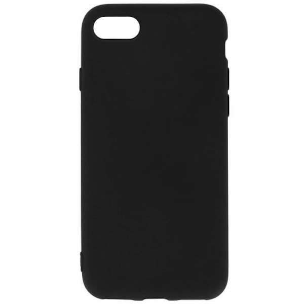 Bagcover AVIZAR til iPhone 7 og iPhone 8 - Mat sort - Blødt silikonegummi - Mat finish Svart